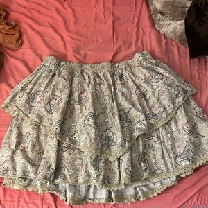 Fish print detailed skirt Anthropologie